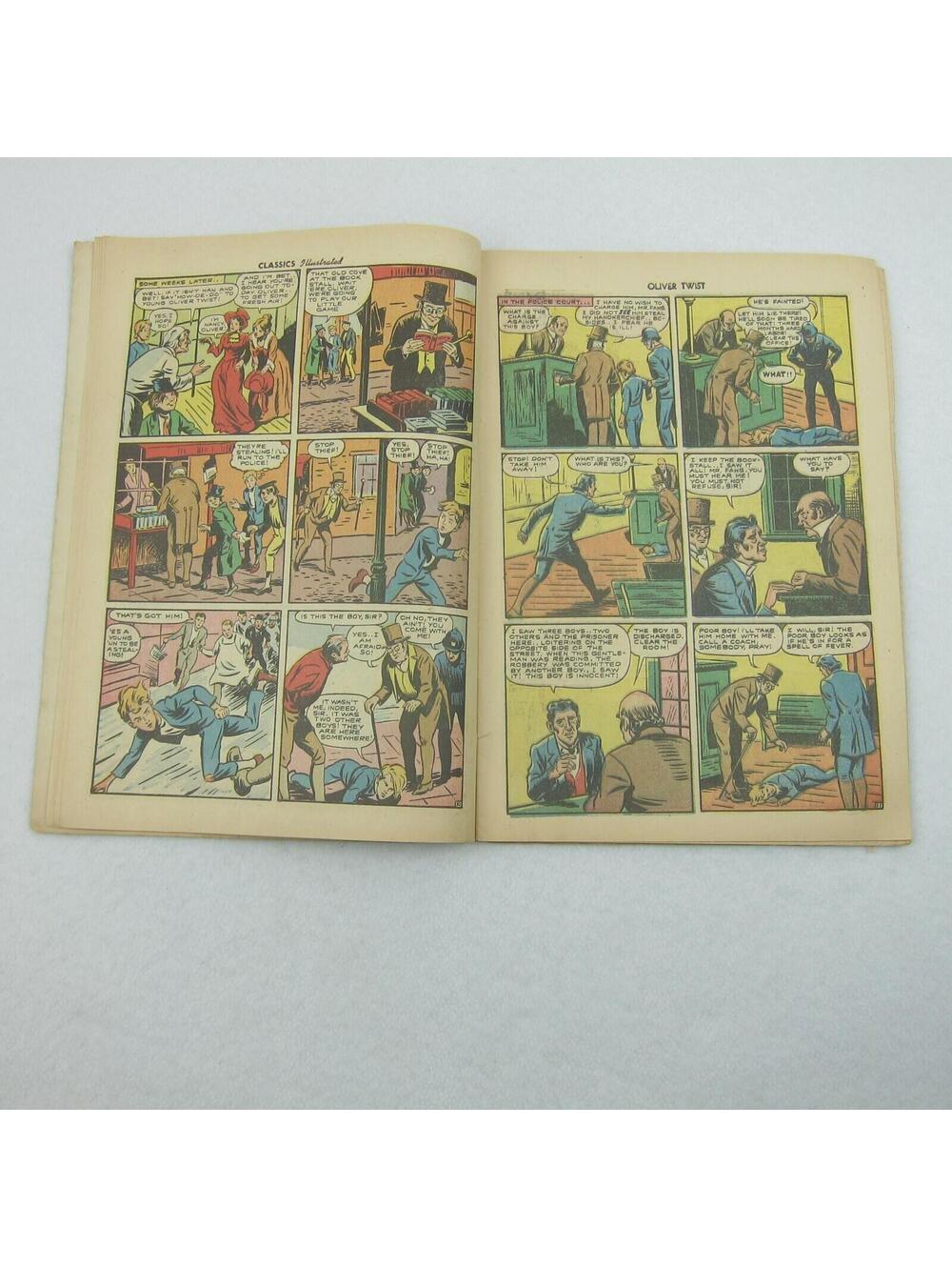 Vintage Classics Illustrated Comic Book #23 Oliver Twist Charles Dickens 1945 - Picture 7 of 12